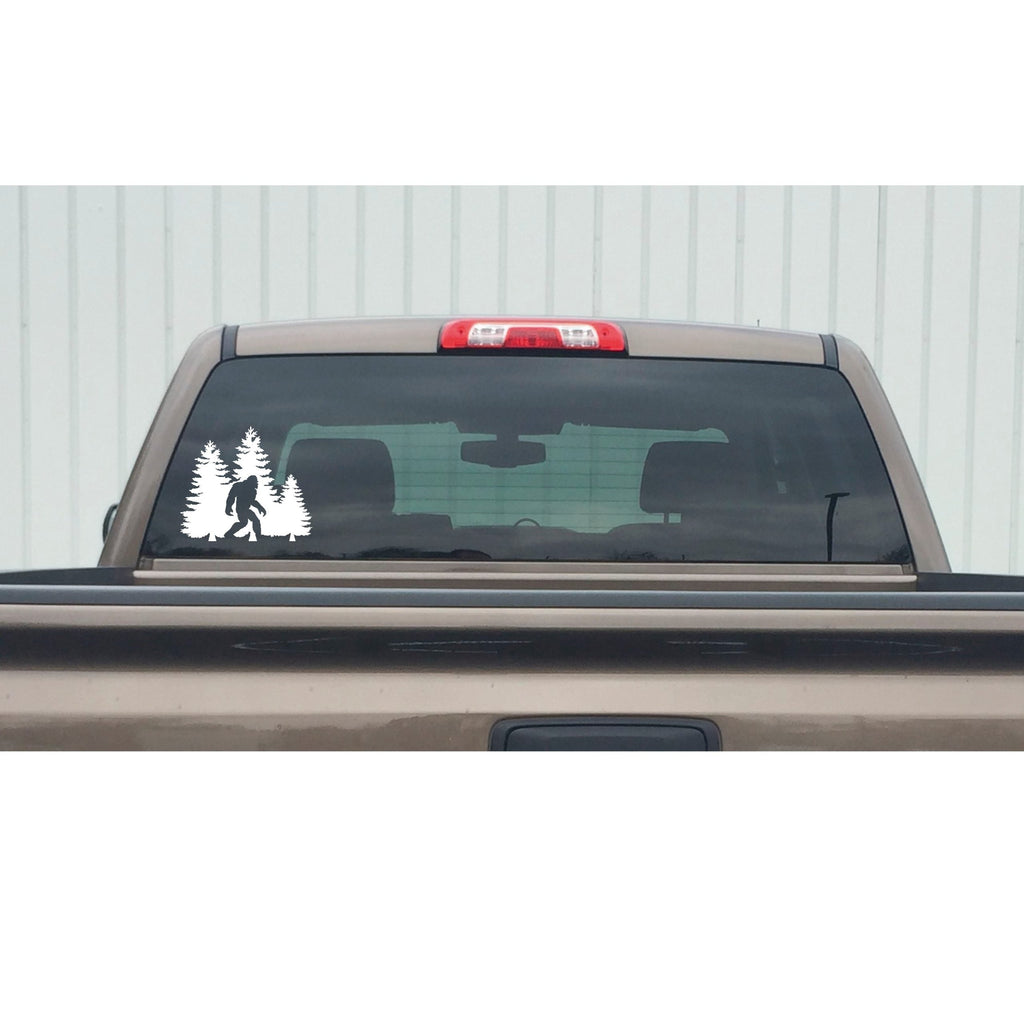 Bigfoot in Trees Decal – Bigfoot Forest Sticker - 7466