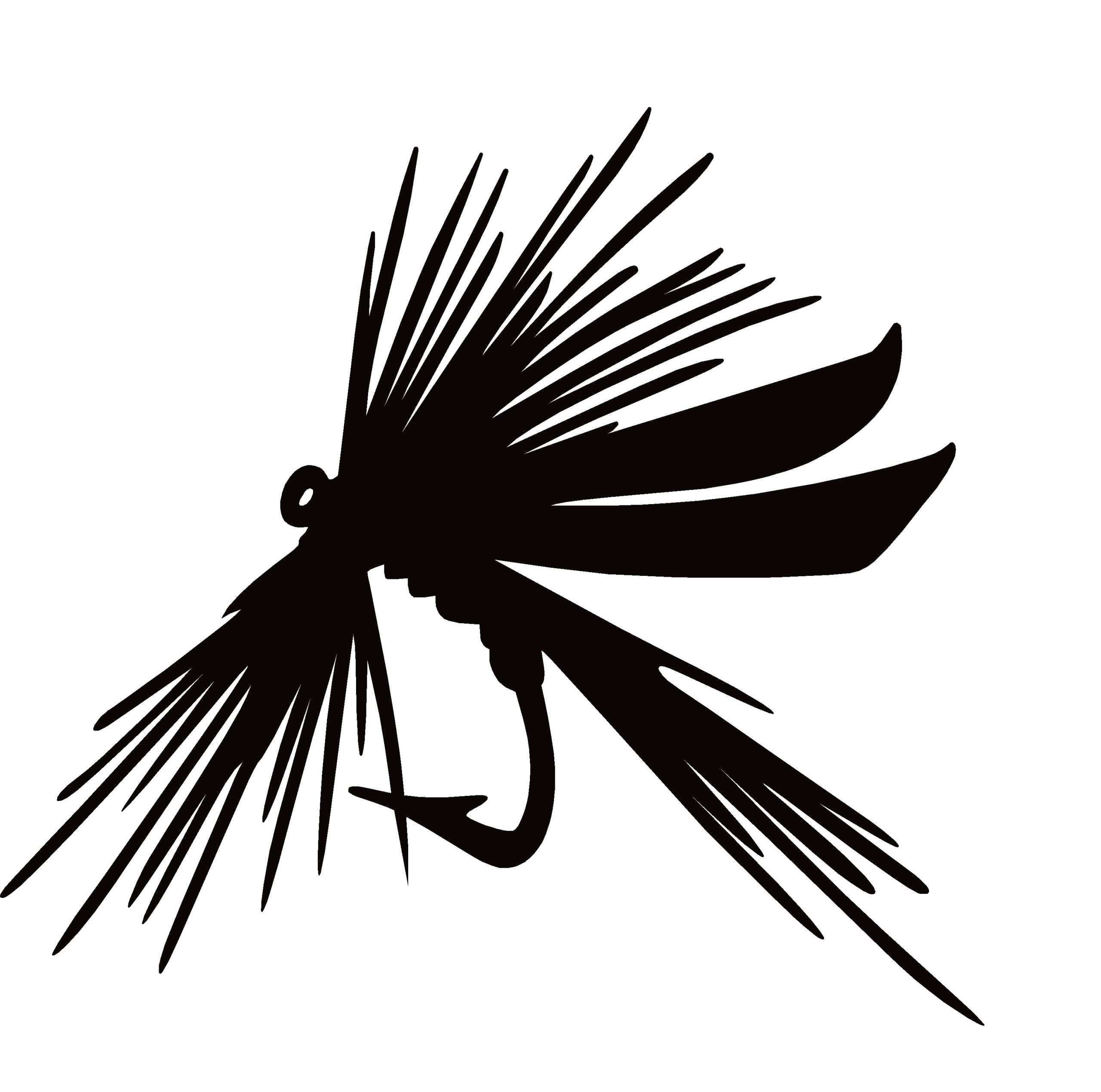 Trout Fly Fish Tackle Lure Fishing Window Decal -  Trout Fly Fish Tackle Lure Window Sticker - 7524