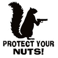 Squirrel Decal - Protect Your Nuts Squirrel Decal – Funny Gun Sticker - 7539