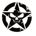 Military Skull Flag Decal – Tactical Star Skull Vinyl Sticker for Windows, Cars & Trucks – 7574