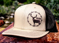 Barbed Wire Buck, Tan/Dark Brown