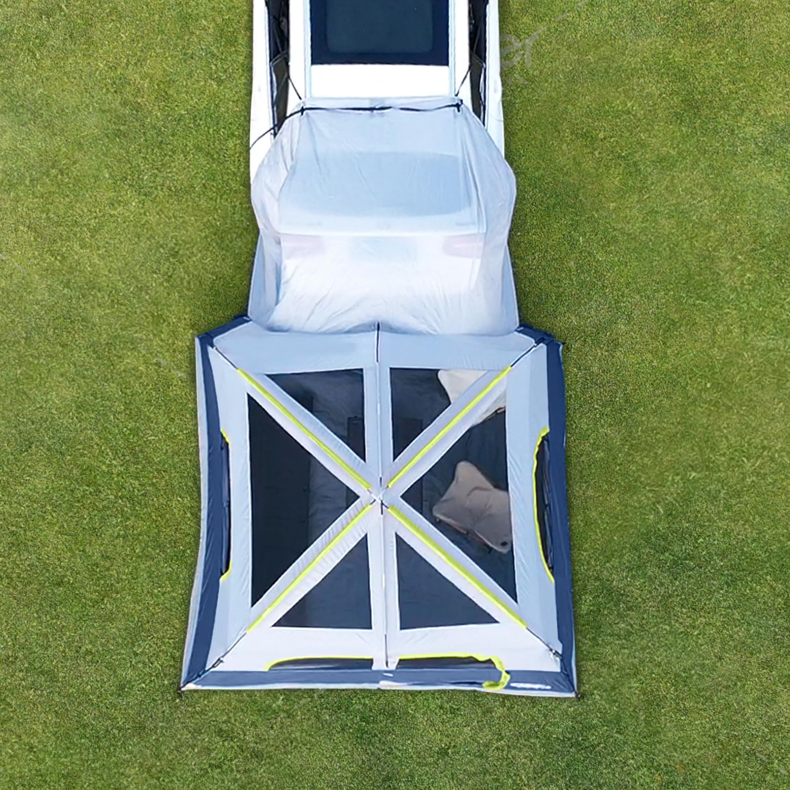 UNP SUV Tent for Camping, 6-Person SUV Tailgate Tent - Easy Set Up with Rainfly, 10'x9'x78in(H)