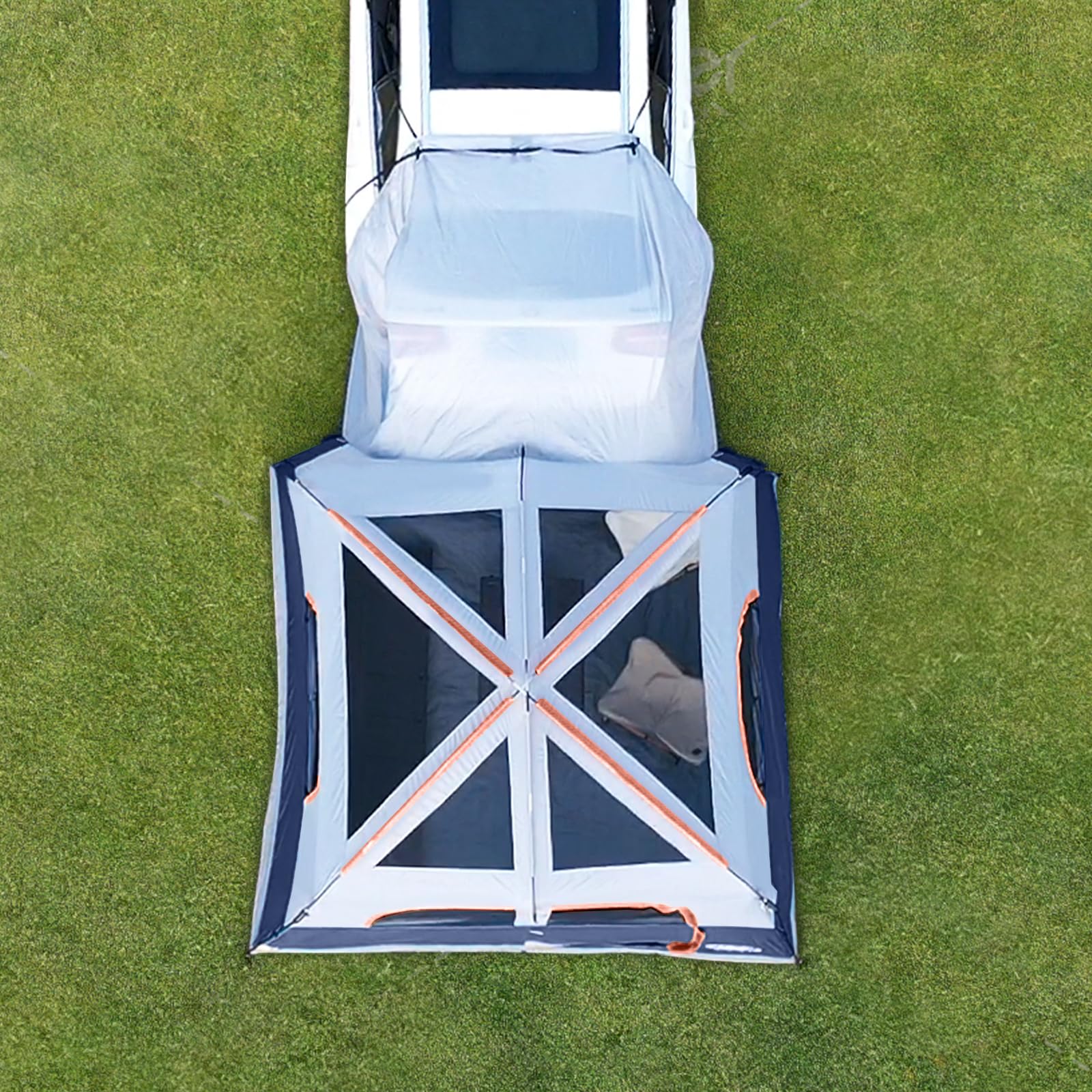 UNP SUV Tent for Camping, 6-Person SUV Tailgate Tent - Easy Set Up with Rainfly, 10'x9'x78in(H)