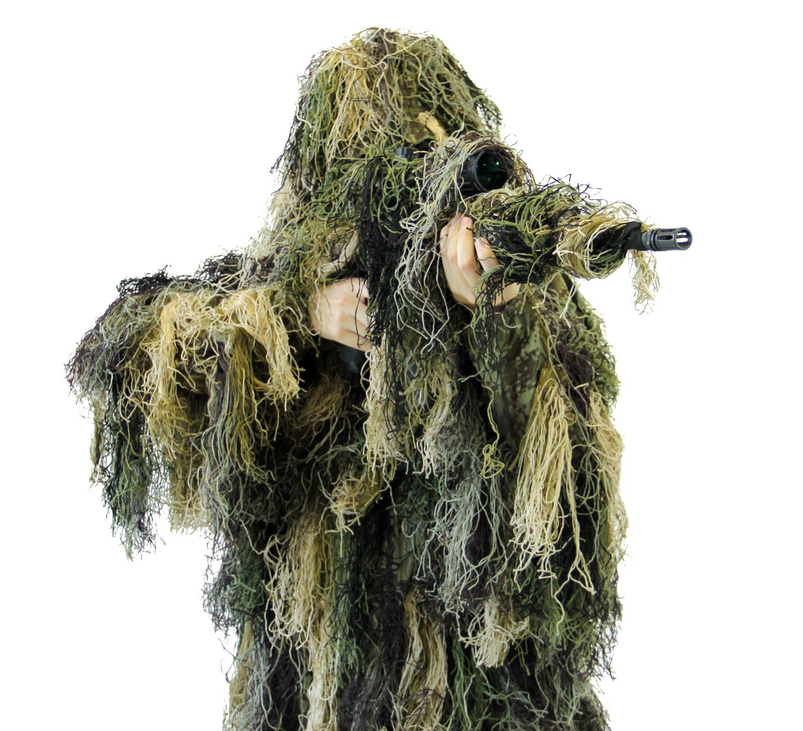 Arcturus Warrior Ghillie Suit - Camouflage Hunting Suit for Men, Military, Hunters, Snipers & Airsoft