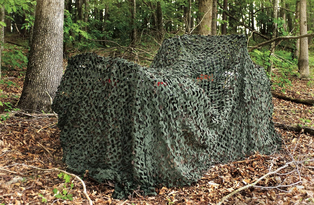 CamoSystems Basic Series Military Spec Camouflage Net with Mesh Netting Attached, Large, 9'10" x 19'8"L, Original Camo - Green/Brown