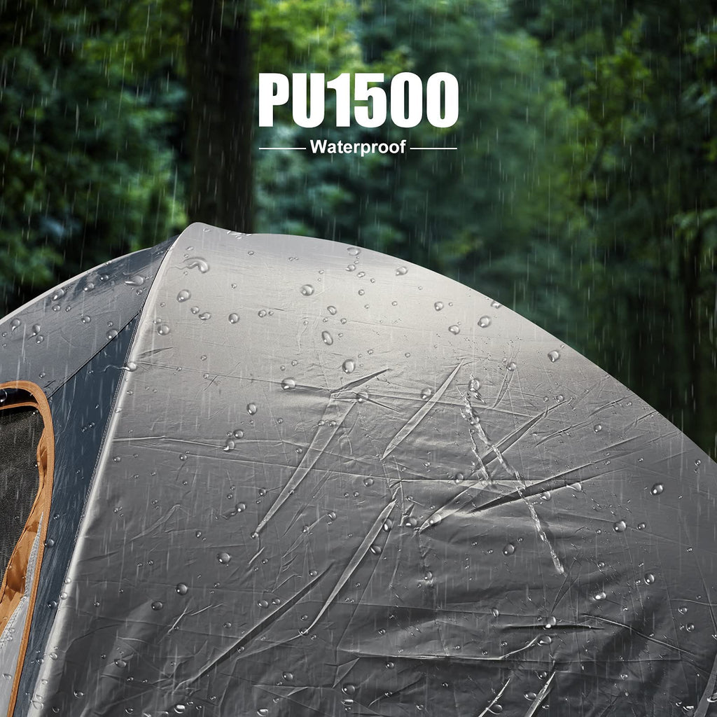 Camping Tent 2 Person, Waterproof Windproof Tent with Rainfly Easy Set up-Portable Dome Tents for Camping…