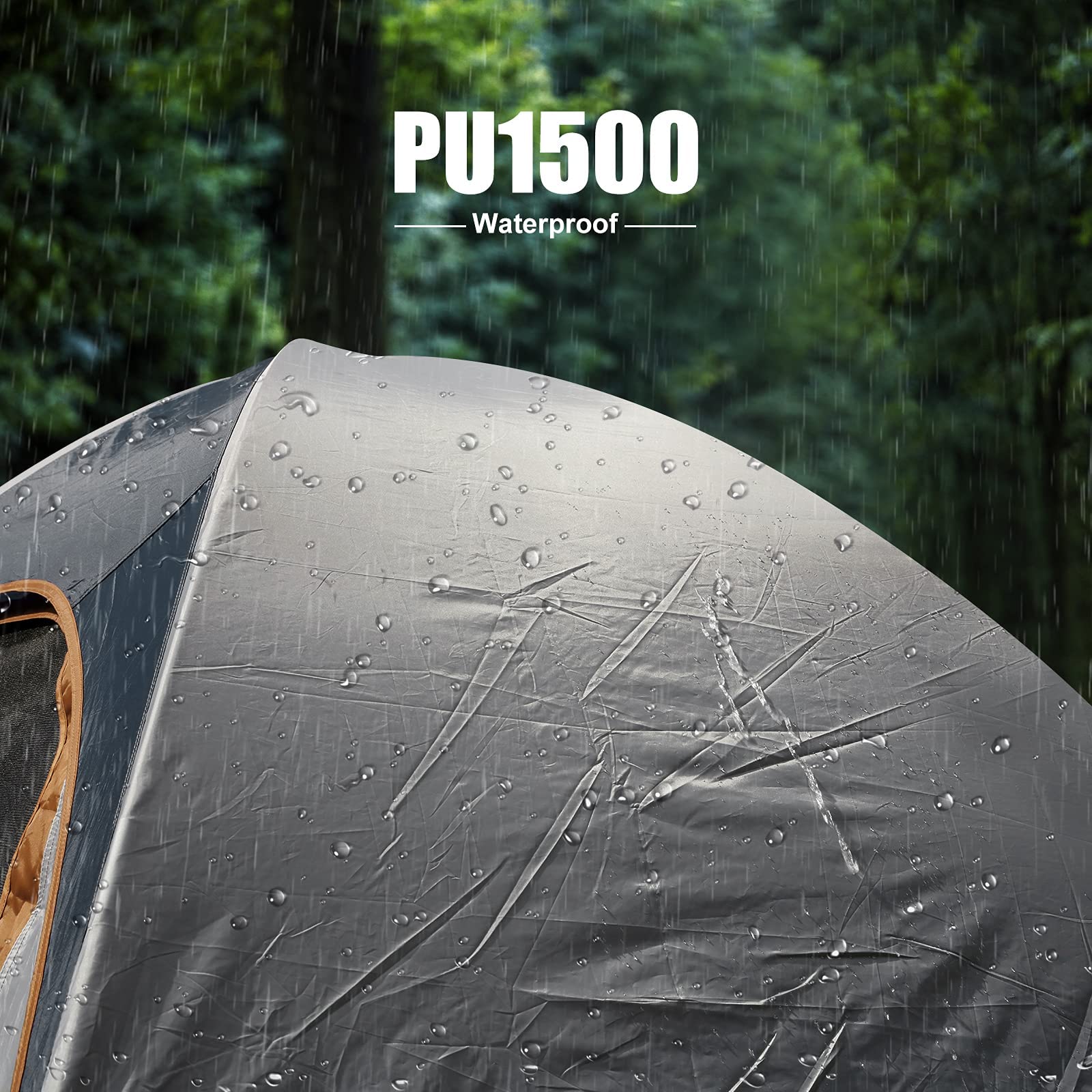 Camping Tent 2 Person, Waterproof Windproof Tent with Rainfly Easy Set up-Portable Dome Tents for Camping…