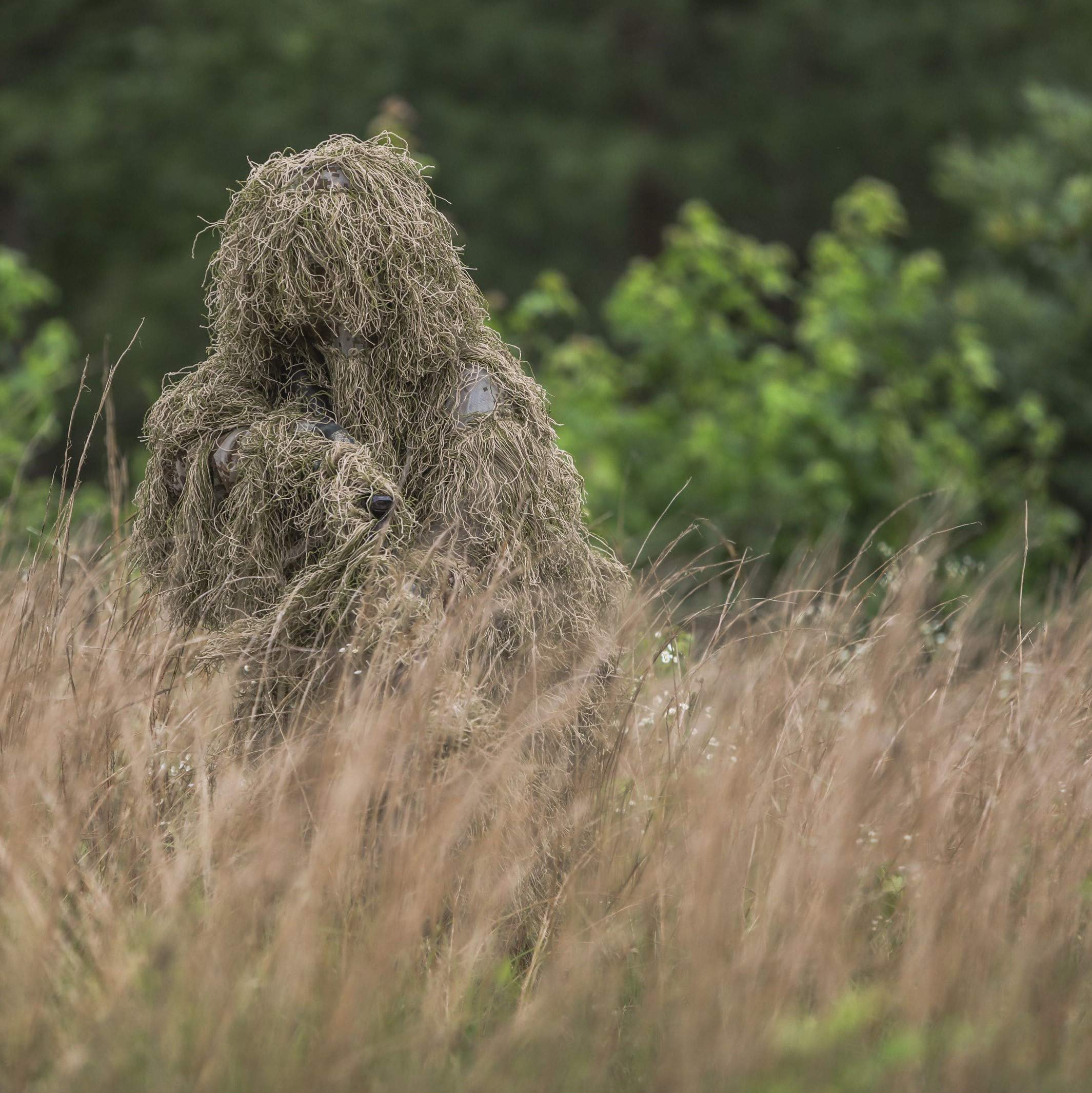 Arcturus Warrior Ghillie Suit - Camouflage Hunting Suit for Men, Military, Hunters, Snipers & Airsoft
