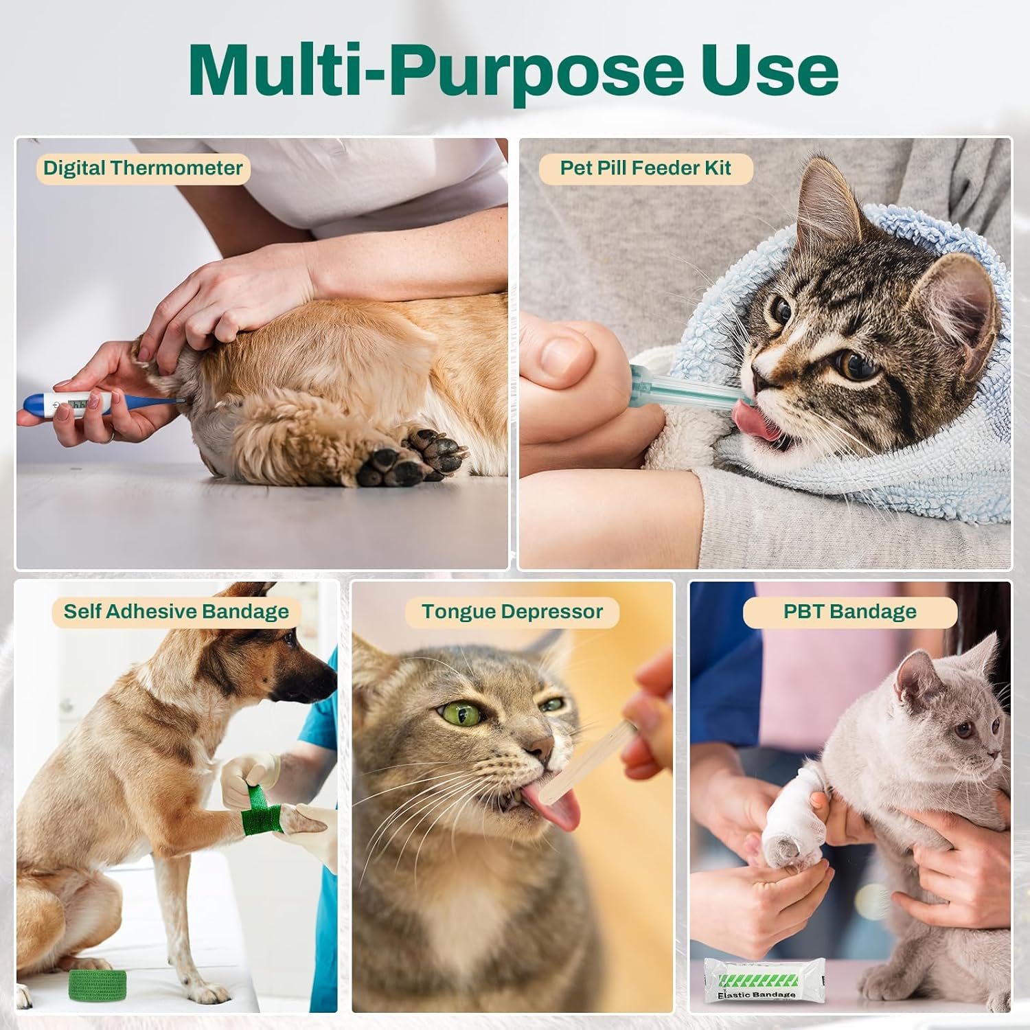 RHINO RESCUE Bundle - Pet First Aid Kit+ First Aid Kit for Home