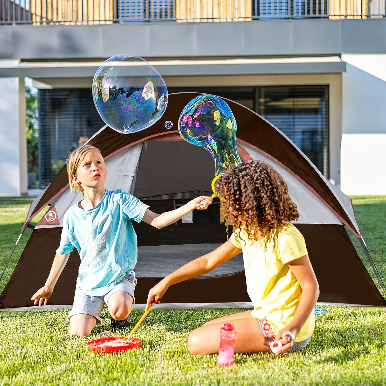 Camping Tent 2 Person, Waterproof Windproof Tent with Rainfly Easy Set up-Portable Dome Tents for Camping…