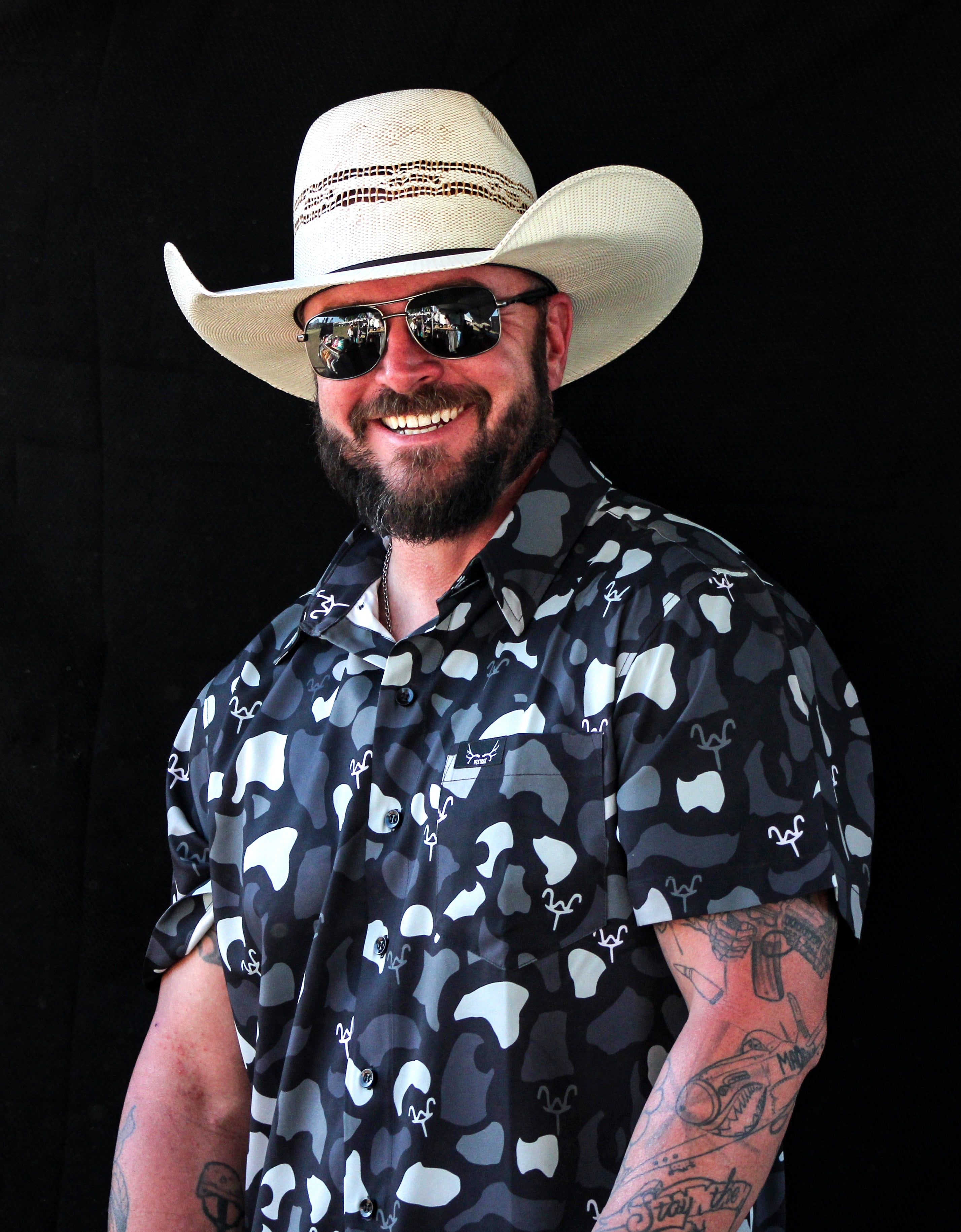 Limited Edition “Old School Black Camo WT” Pearl Snap Shirt | Western Hunting Button-Up | Westrek
