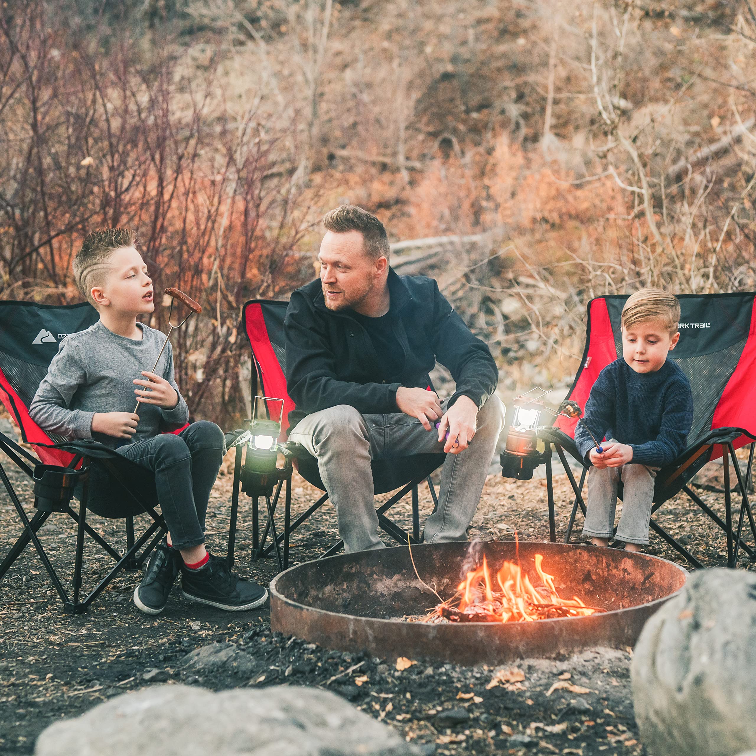MalloMe Smores Sticks for Fire Pit -Rotating 34 inch Marshmallow Roasting Sticks Smores Kit Outdoor -Accessories for Campfire- Smore Skewers Hot Dog Fork, Camping Essentials Bonfire Gear Long (6 Pack)