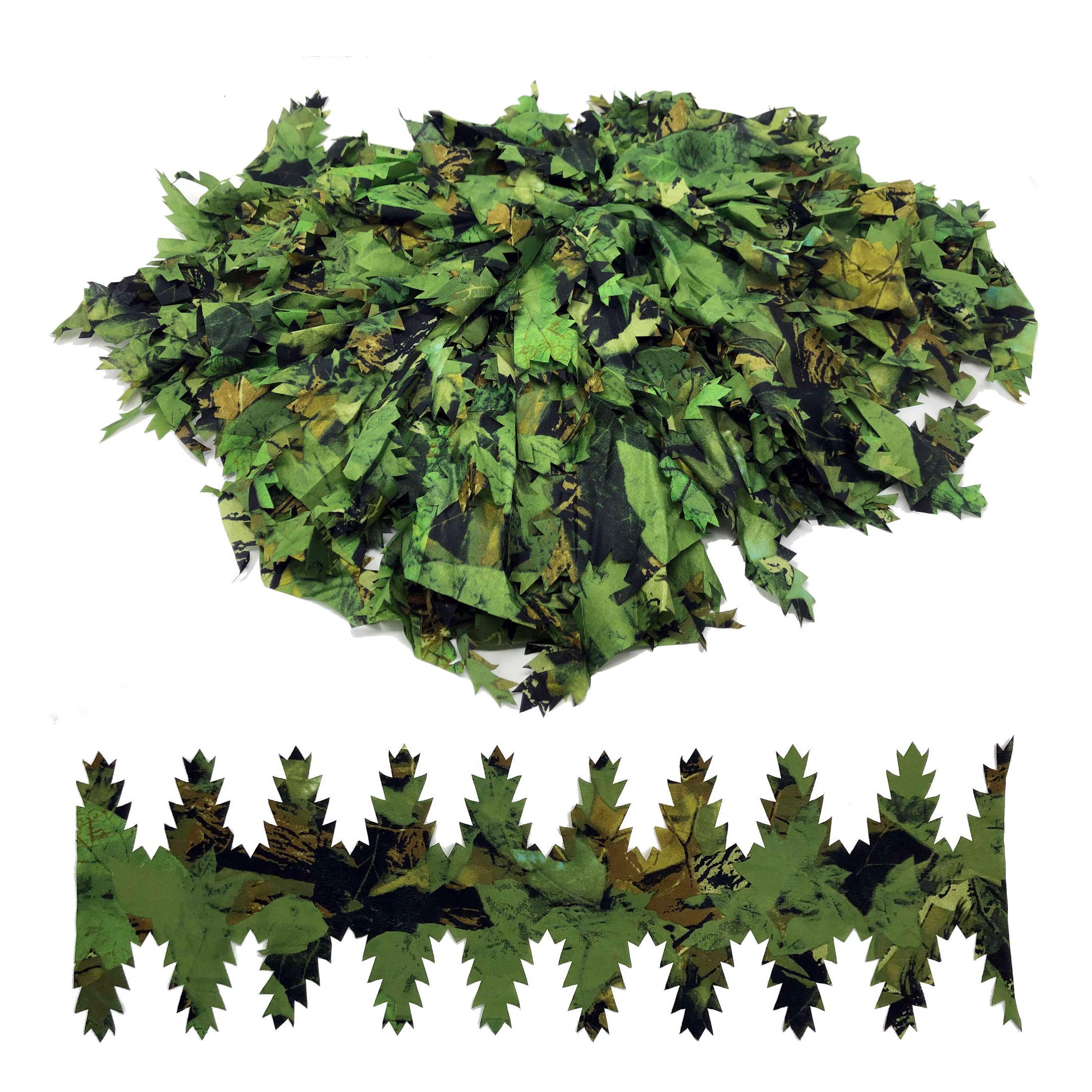 Arcturus 3D Loose Leaf Bundle - 50 Laser-Cut Leaf Strips for 3D Camouflage | Great for Hunting Blinds, Rifle Wraps & DIY Ghillie Suits