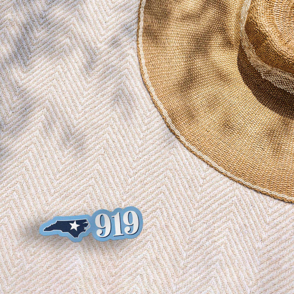 919 Area Code North Carolina Car Magnet - Flexible NC Fridge Magnet