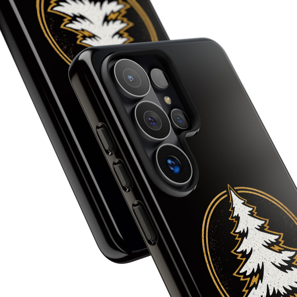 Pine Emblem Tough Phone Case — Black Protective iPhone Cover