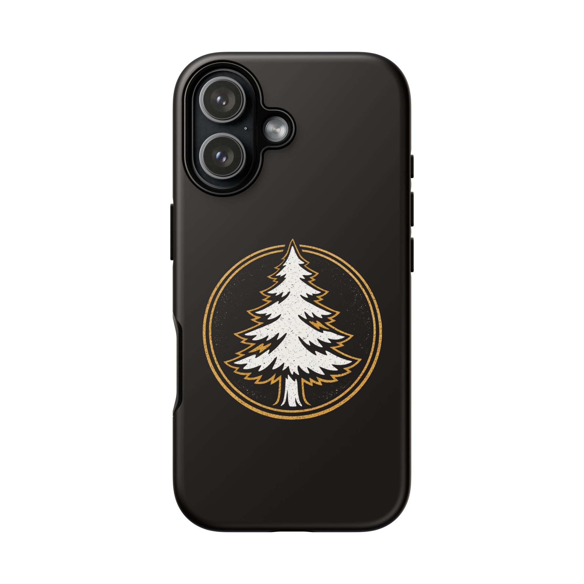 Pine Emblem Tough Phone Case — Black Protective iPhone Cover