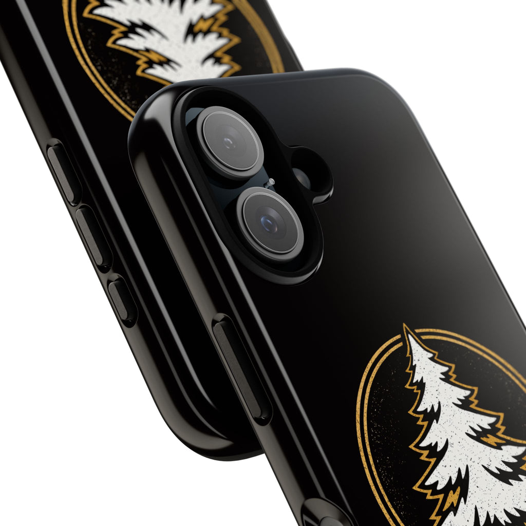 Pine Emblem Tough Phone Case — Black Protective iPhone Cover