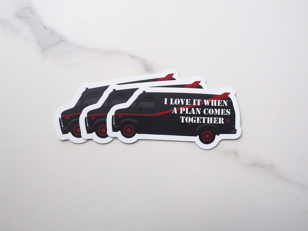 A Team Van TV Quote Sticker
