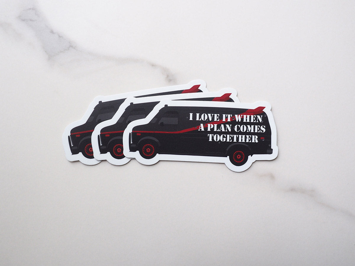 A Team Van TV Quote Sticker