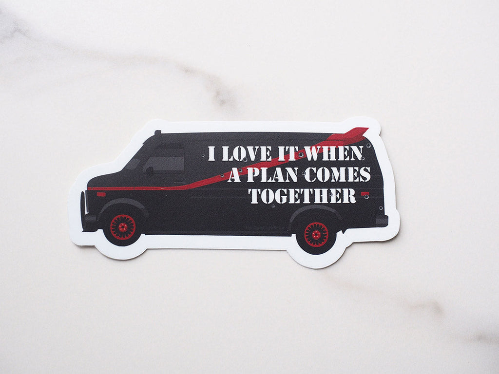 A Team Van TV Quote Sticker