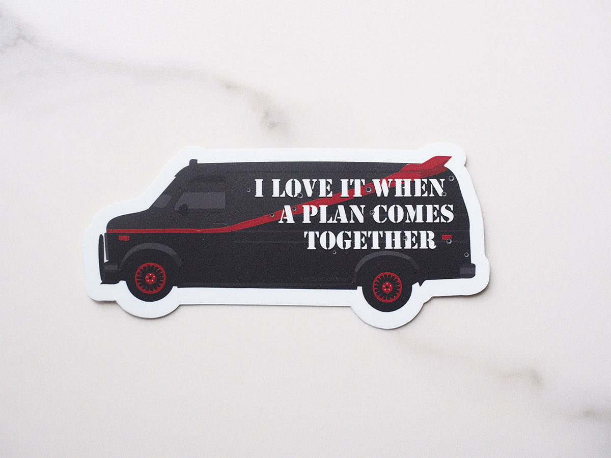 A Team Van TV Quote Sticker