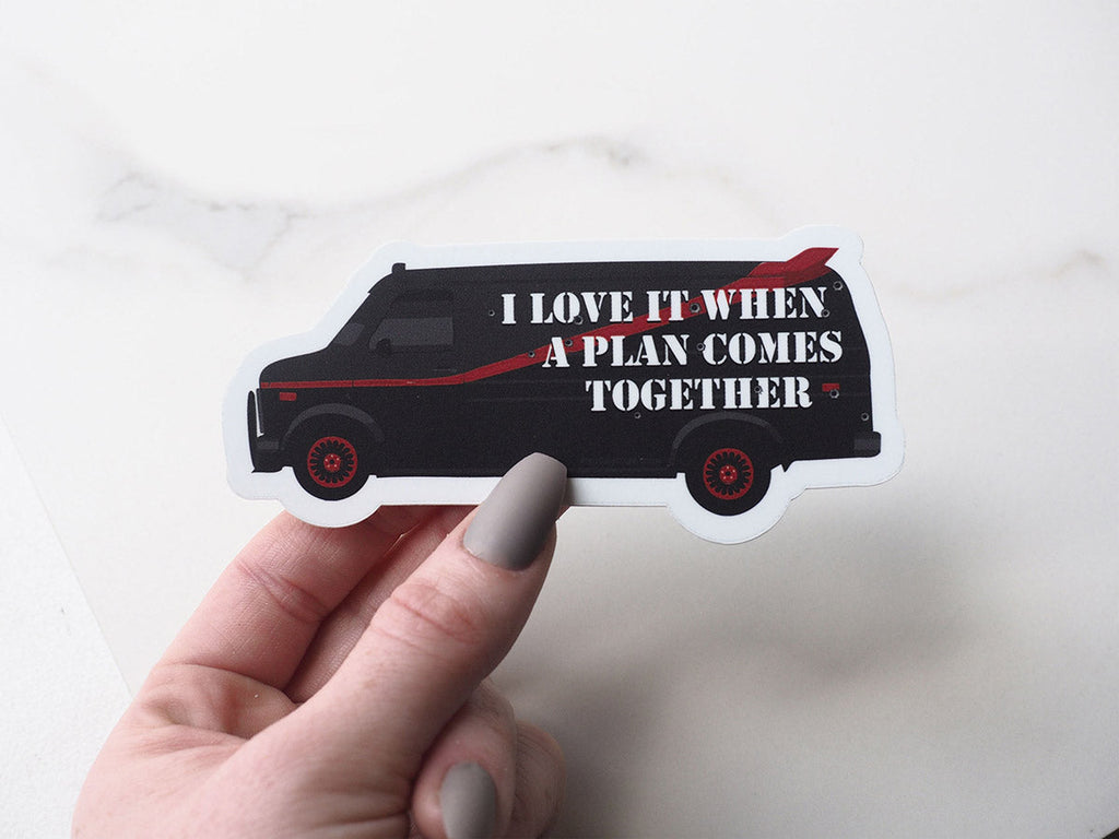 A Team Van TV Quote Sticker