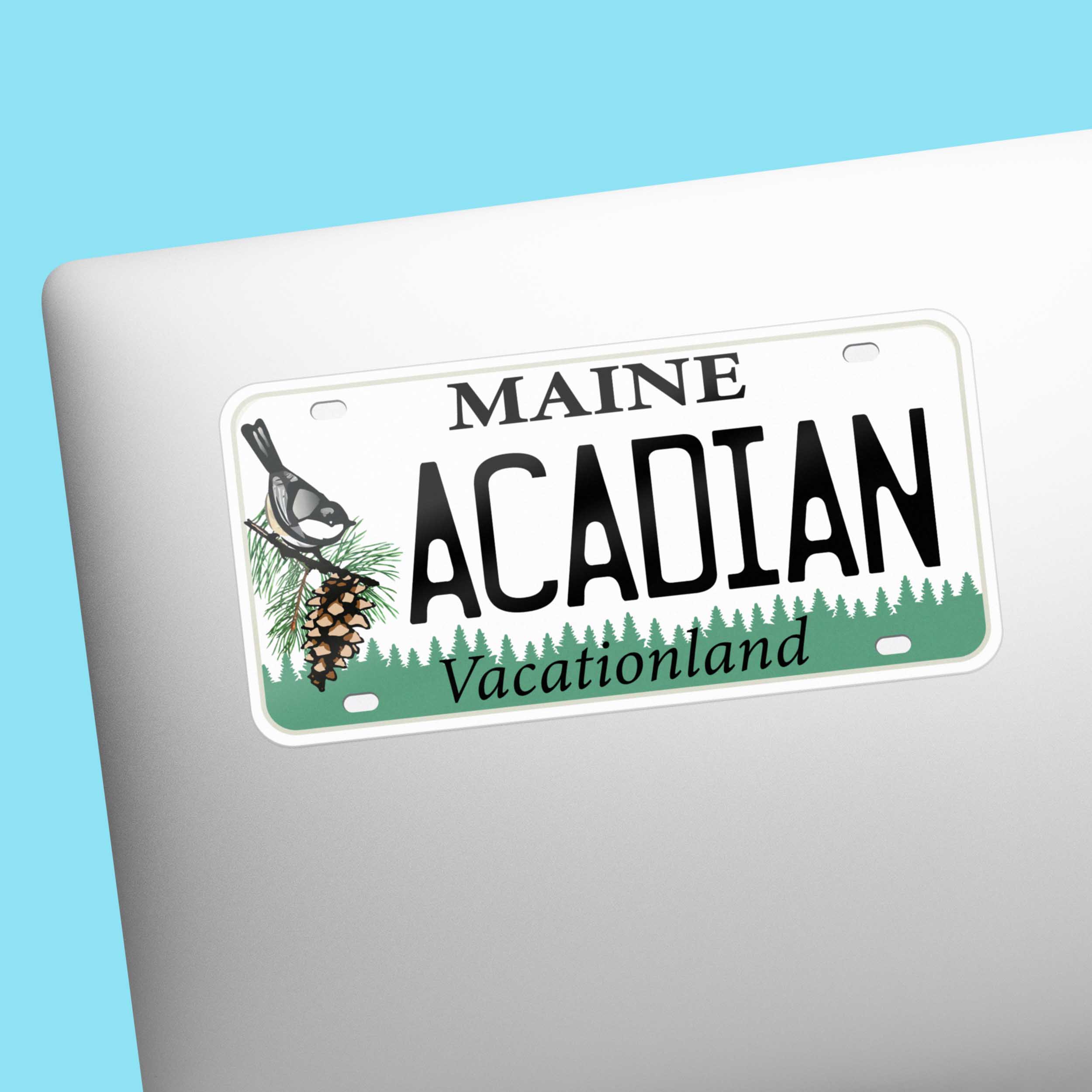 Maine License Plate Stickers - Choose Your ME City Decal