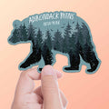 Black Bear Adirondack Mountains New York Sticker