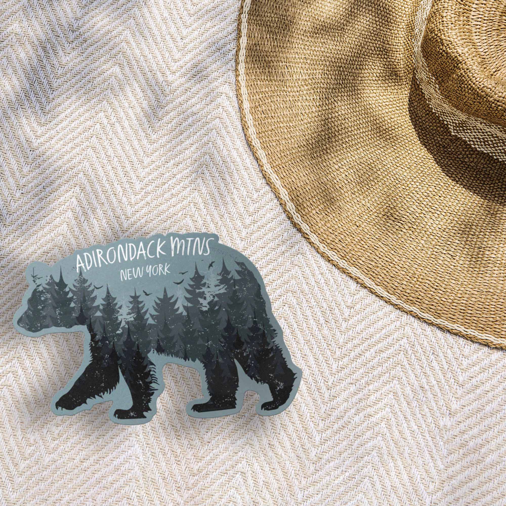 Black Bear Adirondack Mountains New York Sticker