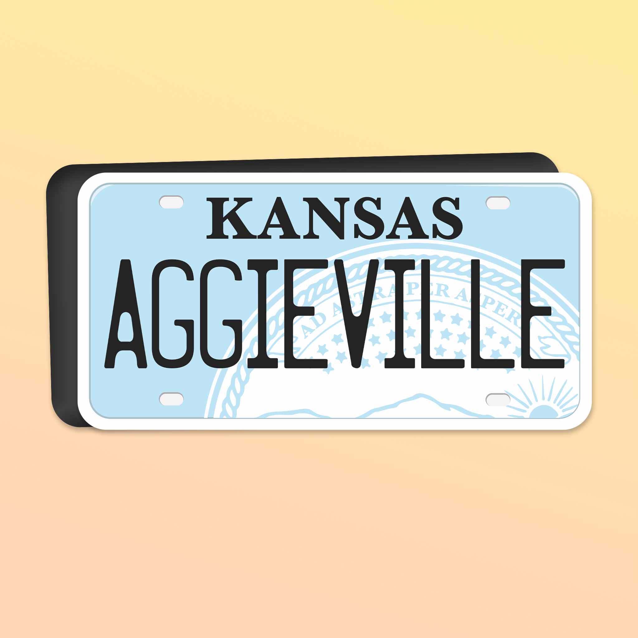 Aggieville Kansas Car Magnet - Flexible KS Fridge Magnet