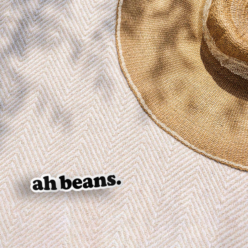 Ah Beans Sticker for Hydroflask - Funny Quote Decal