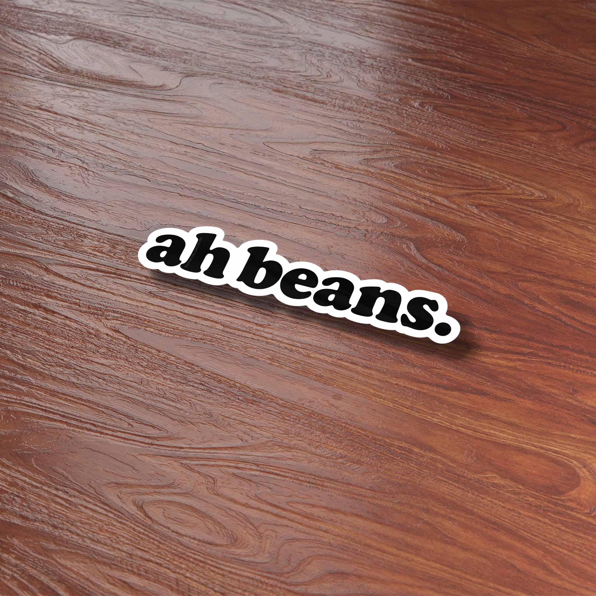 Ah Beans Sticker for Hydroflask - Funny Quote Decal