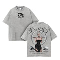 Aira Seikoo Retro Manga Shirt – Washed Gothic Japanese Font T-Shirt, Heavy Cotton Streetwear Top