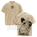 Akaza vs. Koyuki Demon Slayer T-Shirt – 2-Sided Washed Cotton Graphic Tee, Oversized Anime Manga
