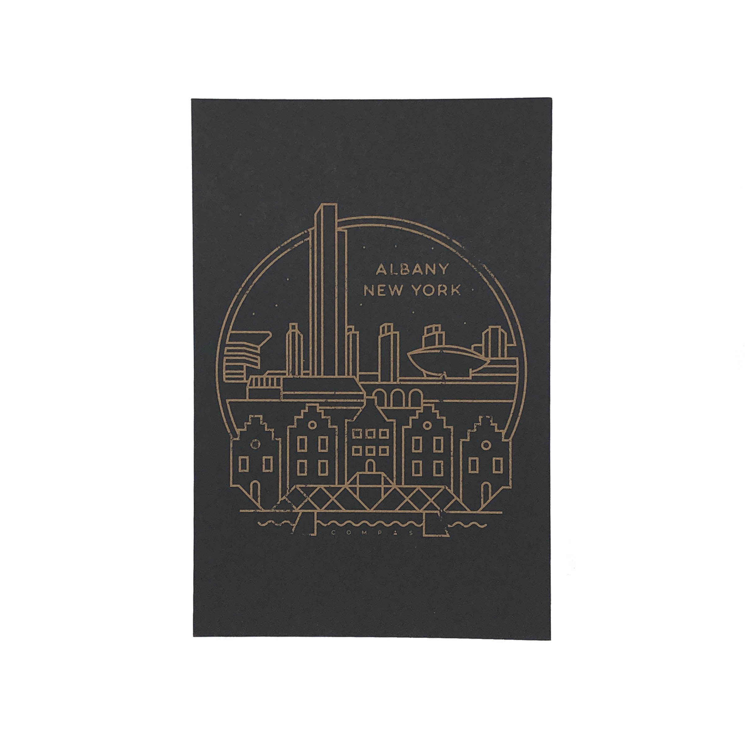 Albany Skyline Postcard