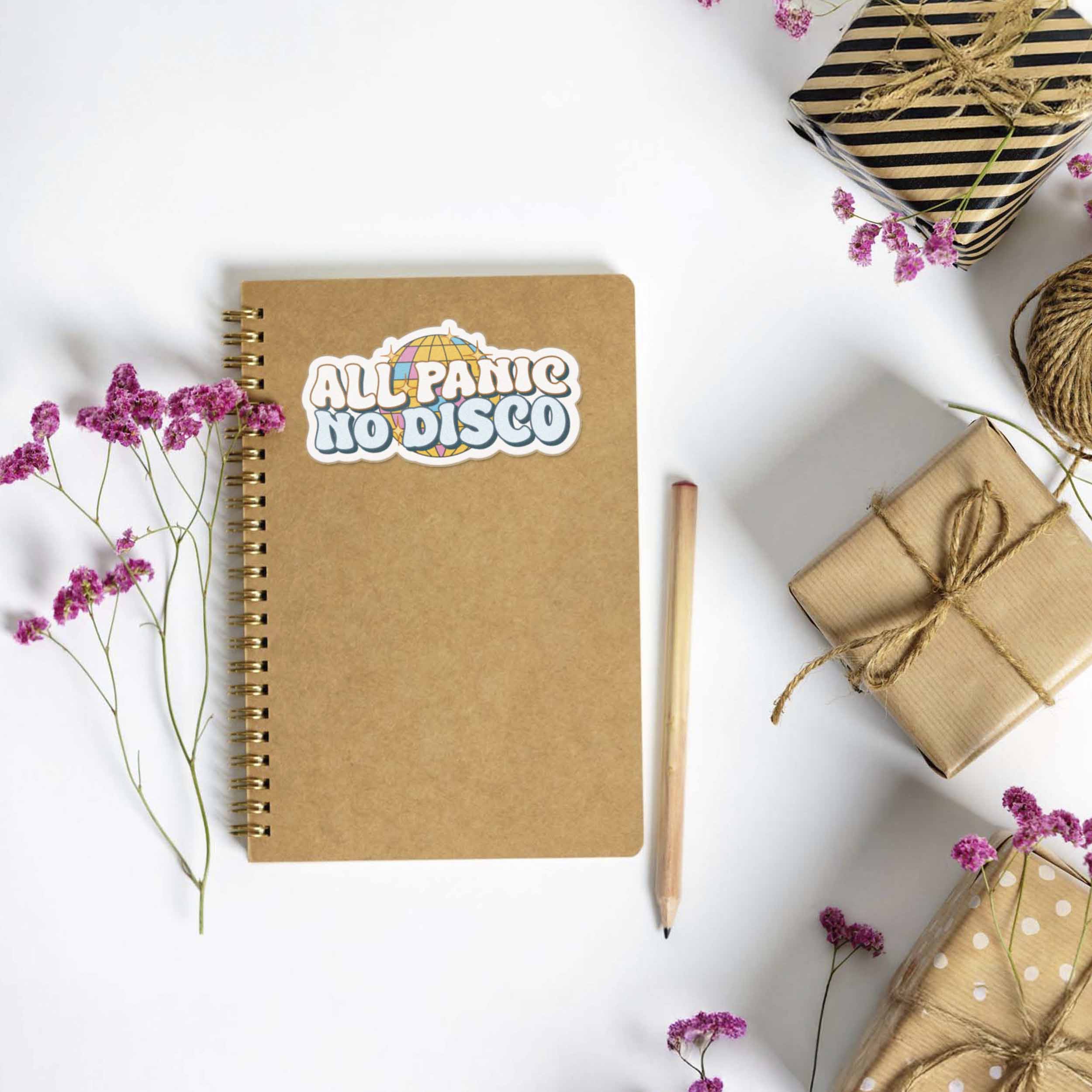 All Panic No Disco Funny Quote Sticker