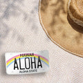 Hawaii License Plate Sticker - Choose Your City or Hawaiian Phrase Decal