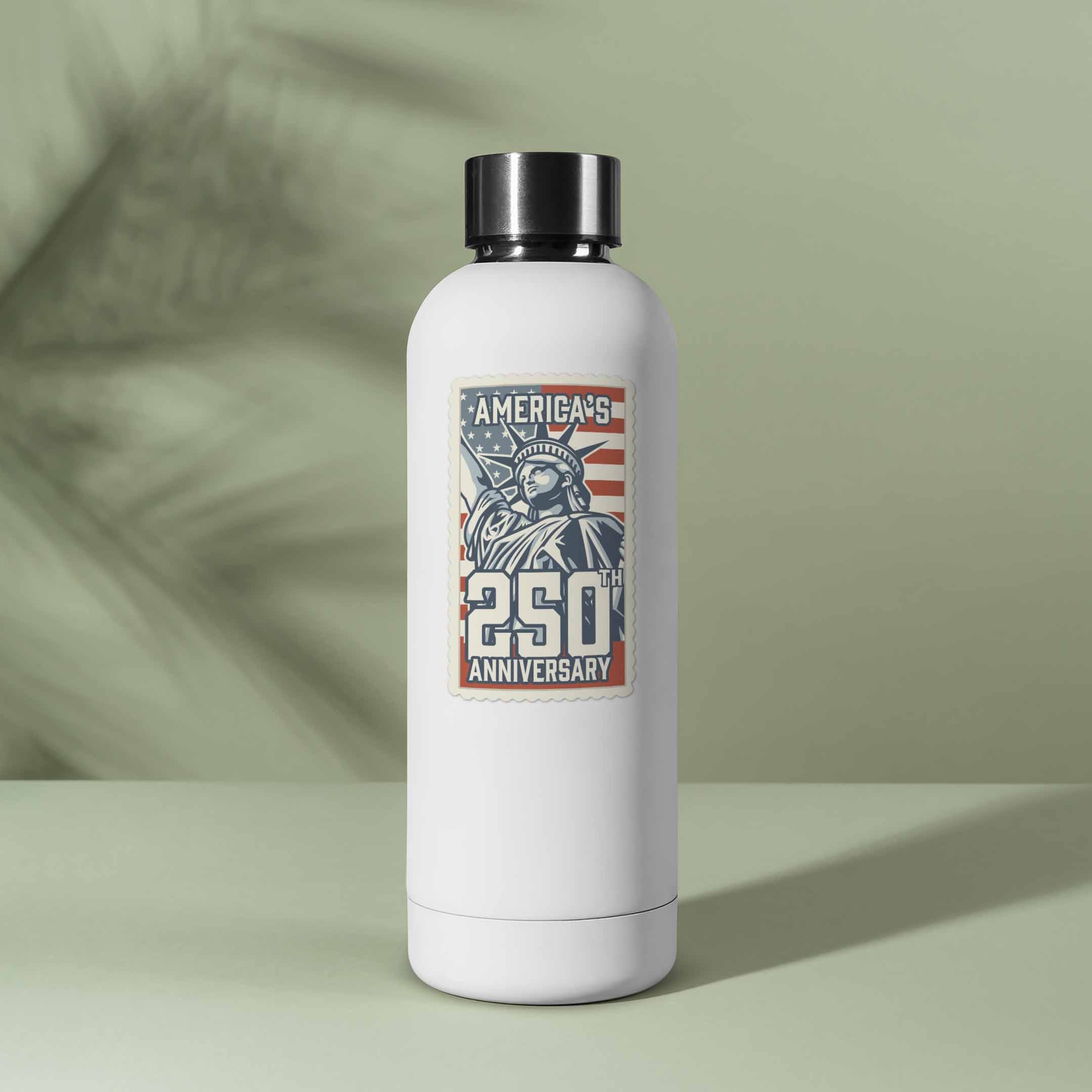 America's 250th Anniversary Stamp Sticker - Cool Patriotic USA Decal