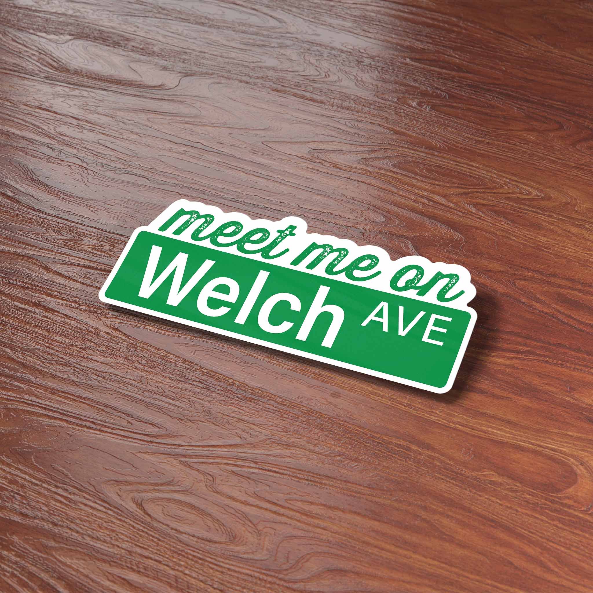 Ames Iowa Welch Avenue Sticker - Cute Midwest Decals