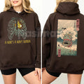 Anime "A Heart's A Heavy Burden" 2-Sided Hoodie – Studio Ghibli Inspired Quote Pullover, Fantasy & Film Fan Apparel, Unisex