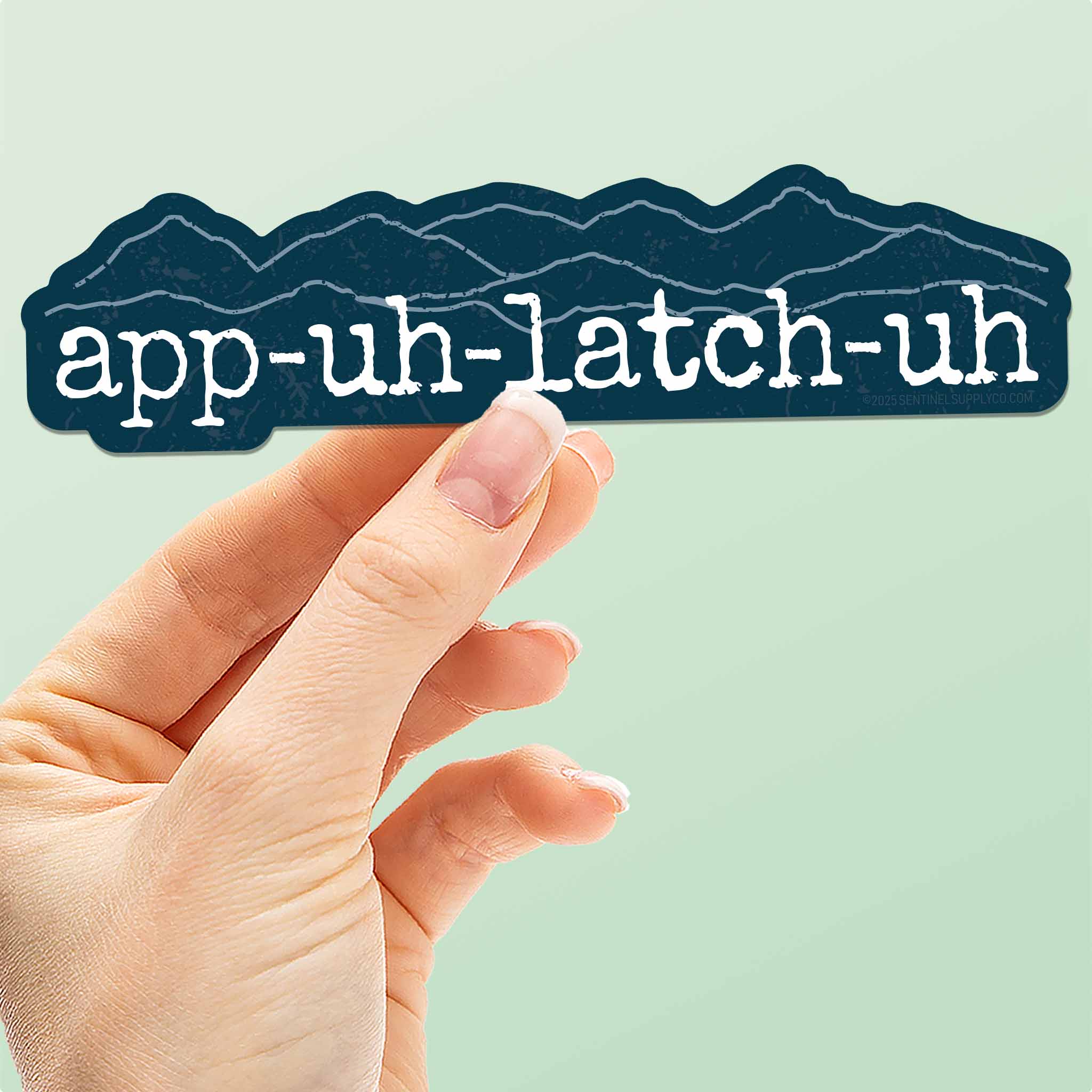 App Uh Latch Uh Funny Appalachia Sticker - Blue Mountains