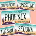 Arizona License Plate Stickers - Choose Your AZ City Decal