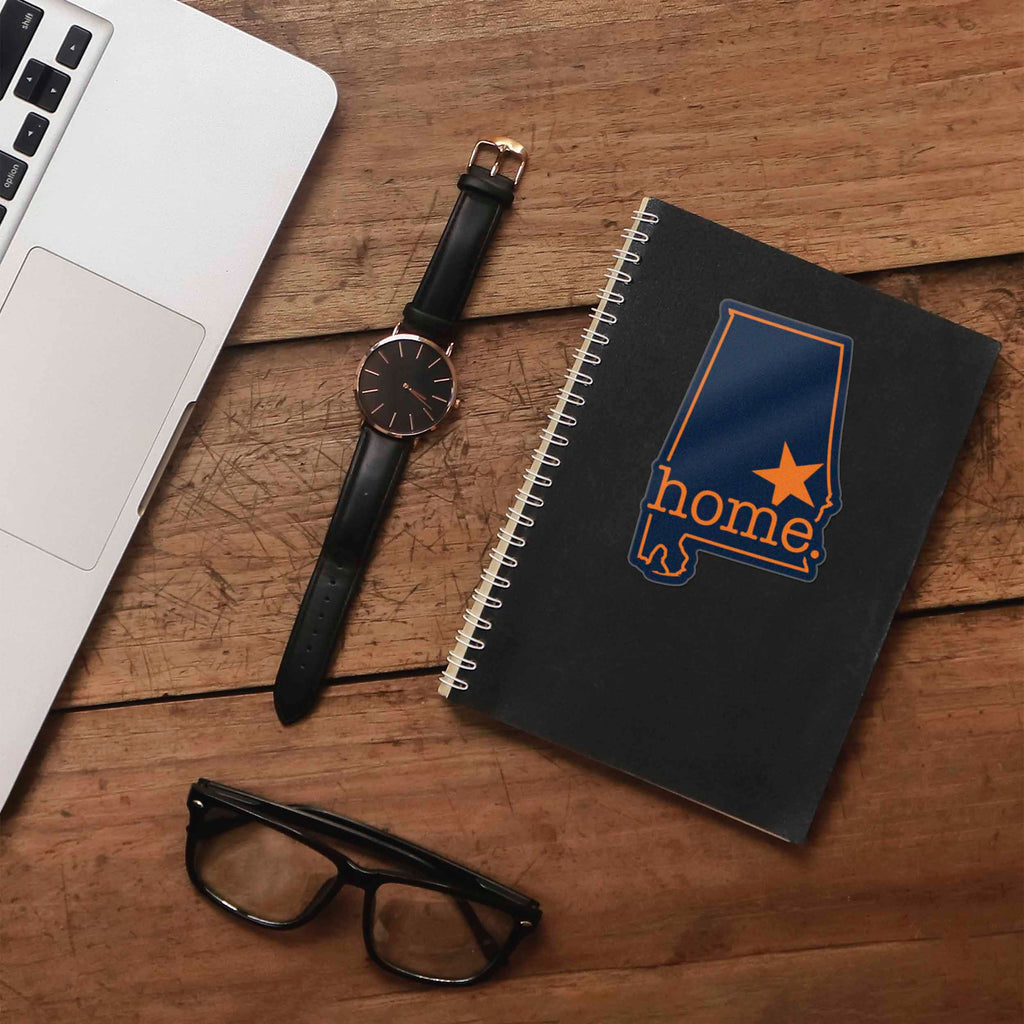 Blue and Orange Auburn Alabama Home Sticker - Cool Southern Decals