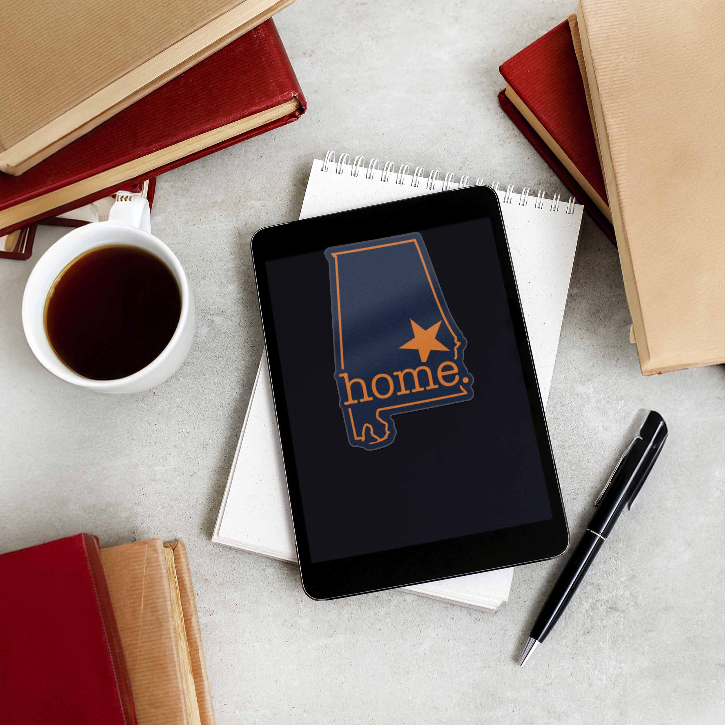 Blue and Orange Auburn Alabama Home Sticker - Cool Southern Decals