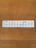 Carolina Blue Signature Decal (11 in x 2 in)