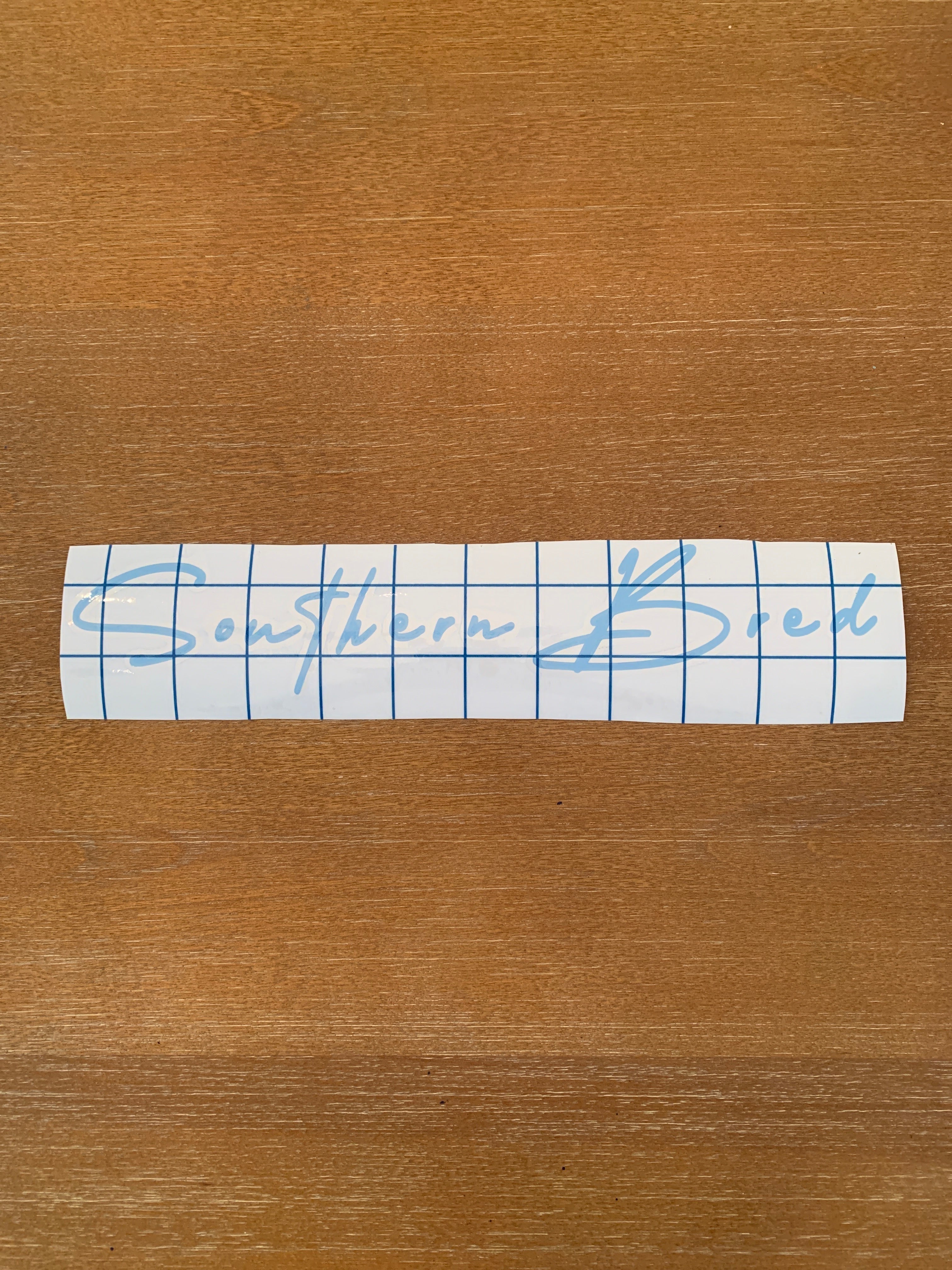 Carolina Blue Signature Decal (11 in x 2 in)