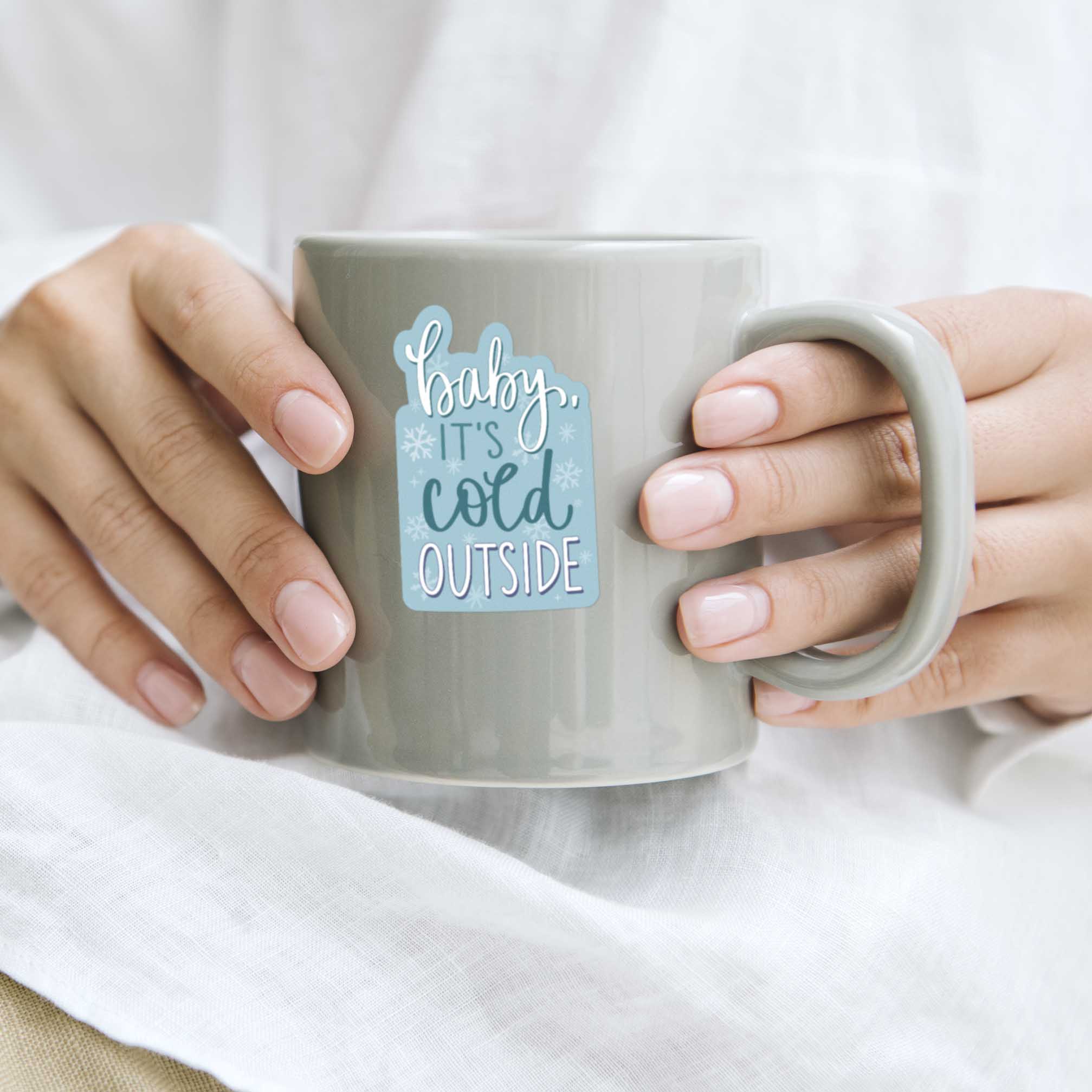 Baby It's Cold Outside Christmas Sticker