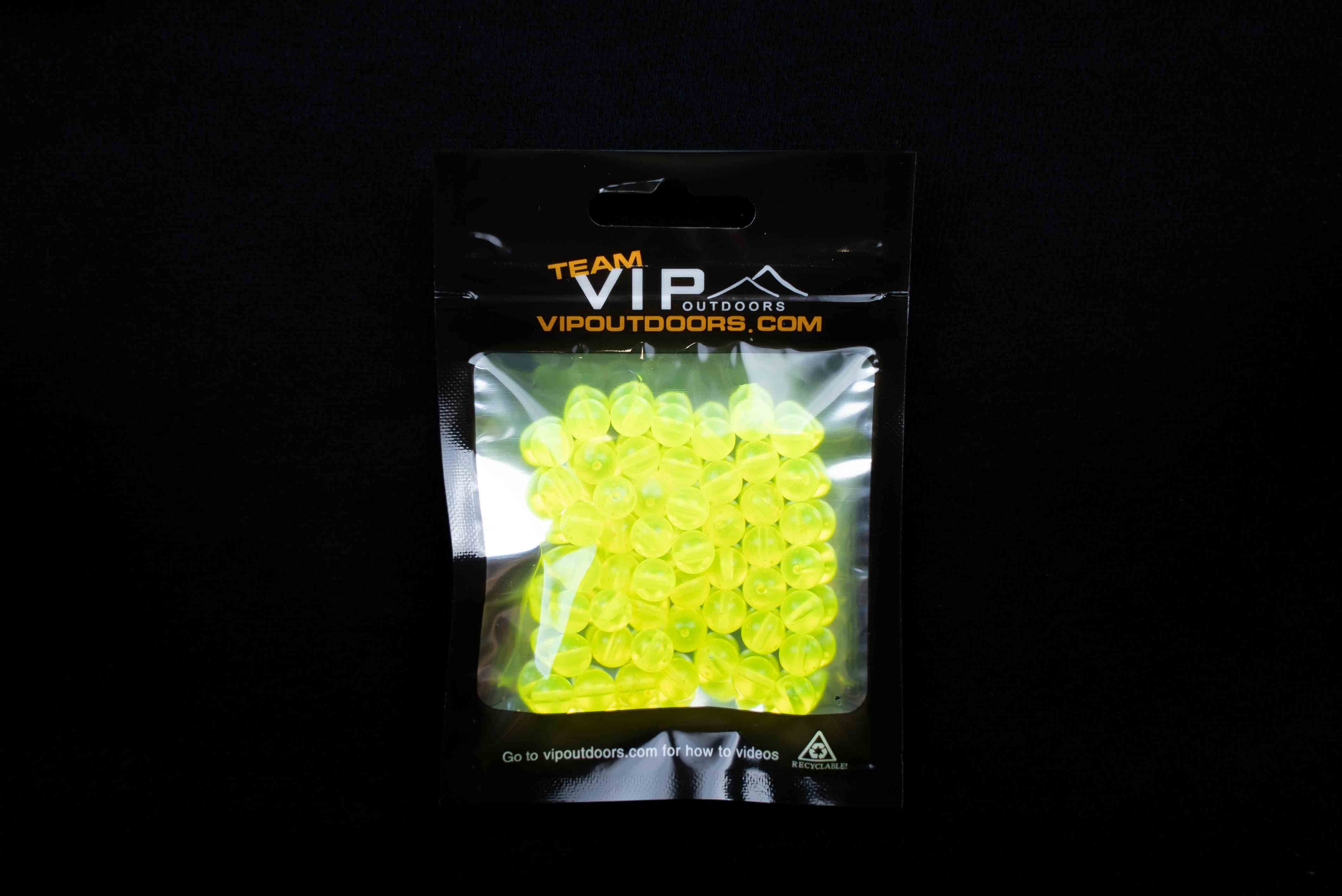 8mm Guide Green "Chartreuse" Beads (50 Pack)