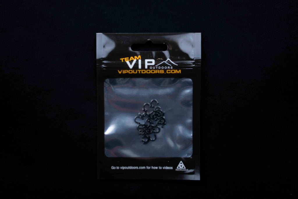 #2 Black Fixed Plastic Clevis (24 Pack)