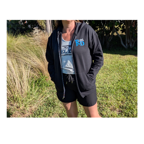 Reel Deal Sportfishing Full Zip Hooded Sweatshirt